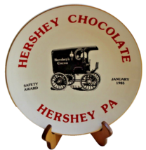 Collector Plate “Hershey Chocolate Safety Award January 1985” Gold Trim Rim - £3.99 GBP