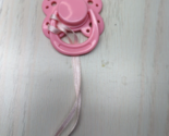 Baby Doll Pink Magnetic pacifier Replacement Toy w/ ribbon - £7.93 GBP