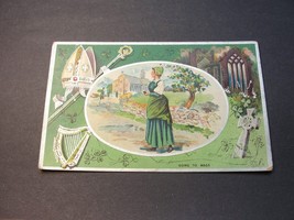 ST. PATRICK&#39;S DAY Greetings, Going to Mass -1910 Ben Franklin One Cent Postcard. - £11.07 GBP