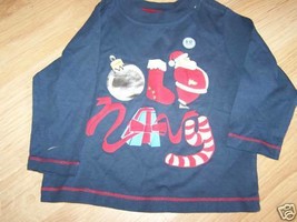 Infant Size 6-12 Months Old Navy Christmas Holiday Shirt Santa Clause New - £7.86 GBP
