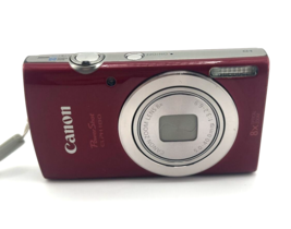 Canon ELPH PowerShot 180 20MP Digital Camera RED 8x Zoom HD Bundle TESTED - $286.73