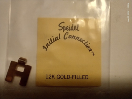Vintage Speidel Initial Conection 12K Gold Filled Letter Pendants Letter H - £11.59 GBP
