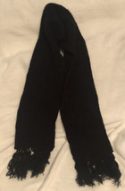 Vintage Black Scarf Made In USA Sh1 - $4.94