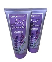 Onyx Professional Lavender Foot Scrub &amp; Foot Lotion Set  - £14.98 GBP