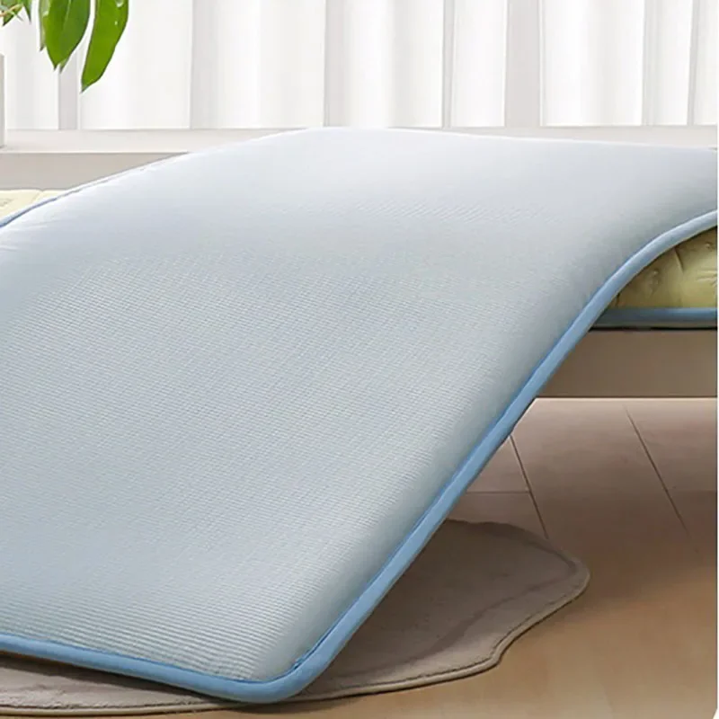 Washed Cotton Linen Ice Silk Soft Mat Student Mattress Home Bed Mat Single - £121.30 GBP+