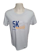 5K Run Walk Fox Trot for Parkinson Research Adult Small Gray TShirt - £11.86 GBP
