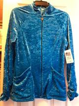 NWT TZU TZU SPORT Turquoise Crush Long Sleeve Full Zip Sasha Golf Jacket - XL image 2