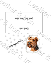 Airedale Terrier Personalized / Custom Photo Vinyl Checkbook Cover - $11.75+