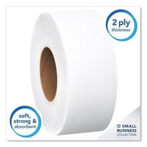 Scott JRT Jumbo Roll Bathroom Tissue, 2-Ply, White, 3.55&quot;X1,00 FT- 4 Rol... - $54.45