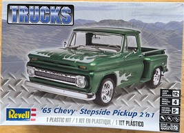 Revell 1/25 1965 Chevy Stepside Pickup Plastic Model Kit 85-7210 - $21.46