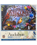 Master Pieces Jigsaw Puzzle 1000 Linen Pieces Audubon Perched Birds Welc... - £23.72 GBP