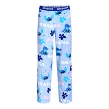 Disney Lilo &amp; Stitch Women&#39;s Velour Pajama Pants, Indigo Size M(8-10) - £19.13 GBP