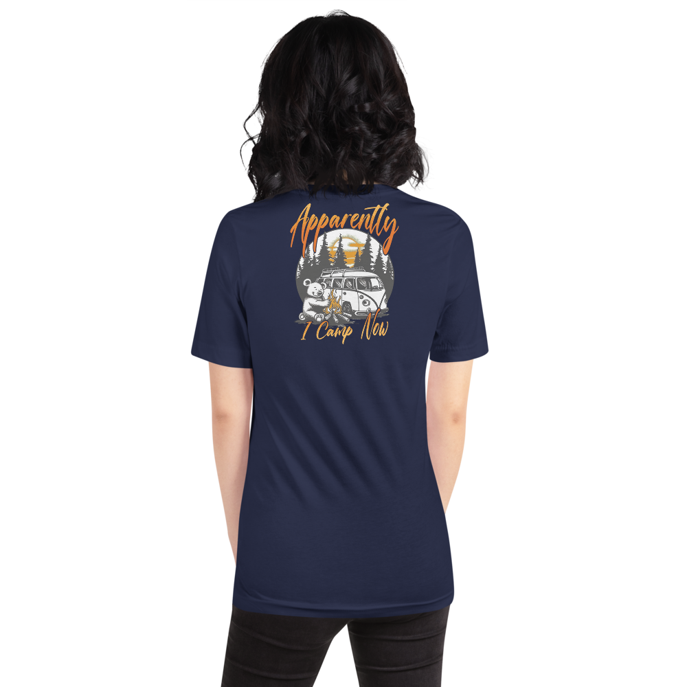 Unisex T-Shirt – Apparently Back Print Navy Item image 5