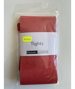 MYSASI FISHNET TIGHTS / PANTYHOSE (RED, X-LARGE) - $1.94