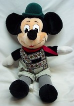 Vintage Walt Disney German Mickey Mouse In Lederhosen 15&quot; Plush Stuffed Animal - £15.79 GBP