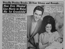 Elvis Presley Priscilla Clipping Magazine Photo orig 1pg 8x10 L6810 - £3.82 GBP