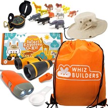 Kids Explorer Kit : Outdoor Binoculars , Animal Figurines , Hand Crank Flashligh - £39.53 GBP