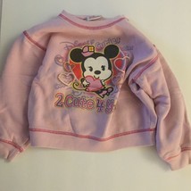 Preowned Disney Direct Minnie Mouse 2 Cute 4 You Girls XS Sweat Shirt - £6.81 GBP