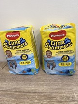 2 Pack Huggies Little Swimmers Disposable Diapers Size 2-3 (7-18lbs)12 P... - $25.73