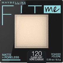 Maybelline New York Fit Me Matte + Poreless Powder Makeup, CLASSIC IVORY... - $6.92