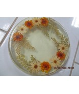 Vintage Resin Trivet Pressed Flowers Trivet 10&quot; ^^^ - $40.73 CAD