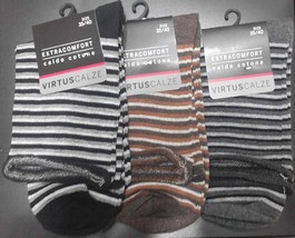 6 Pairs Of Short Women&#39;s Socks Virtus Warm Cotton Pattern Laser Cut - $15.71