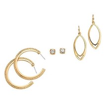 AVON &quot;EASY ESSENTIALS 3 PAIR SET&quot; (VERY RARE) GOLDTONE ~ NEW!!! - £14.31 GBP