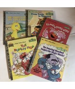 Sesame Street Golden Books Lot of 5 Elmo Big Bird - £10.11 GBP
