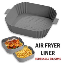 Air Fryer Silicone Pot Basket Liners Non-Stick Safe Oven Baking Tray Accessories - £9.14 GBP