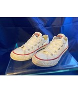 Converse Chuck Taylor All Star Low Top White w/Red Trim Youth Size 11 Pr... - €20,04 EUR