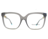 Tiffany &amp; Co Eyeglasses Frames TF2227 8267 Clear Grey Gold T Logos 52-17... - $178.19