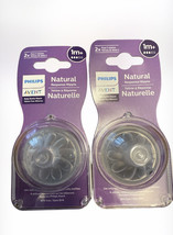 2 Pack Philips Avent Natural Response Nipple Flow 3 1M+ 2 Ct. Each - £15.73 GBP