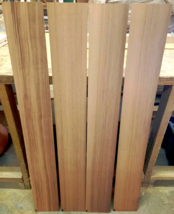 Four Beautiful Thin Kiln Dried Redwood Long Boards Lumber ~46&quot; X 6&quot; X 1/8&quot; (5) - £68.68 GBP