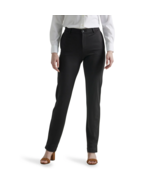Lee Women&#39;s Regular Fit Comfort Waist Straight Knit Pant Mid Rise Black ... - £15.81 GBP