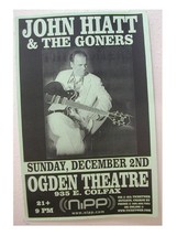 John Hiatt Handbill Poster Face Shot and the Goners &amp; - $8.99