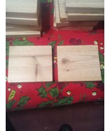 Wood Blocks Cedar 1&quot; X 4&quot; X 4&quot; Wood Cedar Block 12 Piece Lot Building Craft - $54.86 CAD