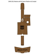 2006-2011 Mastercraft X2 Swim Platform Cockpit Pad Boat EVA Foam Teak Fl... - $1,088.05 CAD