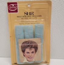 Vintage 1977 Goody Self Holding Rollers SHR 6 Pack Blue Hair Curlers USA - New!  - £9.09 GBP