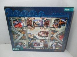 Buffalo games Sistine Chapel 2000 piece puzzle new sealed but tear in plastic - $19.79