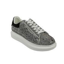 Men's Dressy Sneaker Shoes STEVE MADDEN Micro Suede Stones Icebox Silver image 2