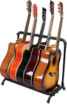 New 5-Slot Folding Multiple Guitar Bass Holder Rack Stand - £42.98 GBP