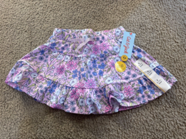 Cat &amp; Jack Heathered Pink Flowered Tiered Mini Skort Girl&#39;s Size Small 6-6X - €5,94 EUR