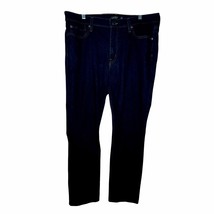 Lauren Ralph Lauren Stretch Premier Straight Leg Dark Wash Jeans Size 16... - $27.08