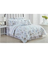 Nautical Ocean Seashells Reversible 7 Piece Bed In Bag Comforter Set,Cho... - £59.48 GBP+