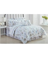 Nautical Ocean Seashells Reversible 7 Piece Bed In Bag Comforter Set,Cho... - $101.47 CAD+