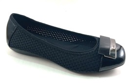 Anne Klein Sport Una-F Black Perforated Round Toe Flats - $64.00