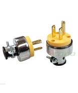 Lot of 2 Replacement 3-Prong Male Electrical Plug Heavy-Duty Free Shipping - $9.49