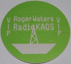 Roger Waters VIP Pass Radio KAOS Vintage 1987 Sticker OTTO Mint Pink Floyd  - £15.54 GBP