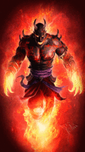 Fire Demon King. Learn Magick! Dark Arts satanic djinn demonic illuminati - $800.00