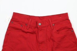 New Levis 569 Mens Size 30 Loose Fit Stretch Denim Jean Shorts Jorts Red - £39.52 GBP